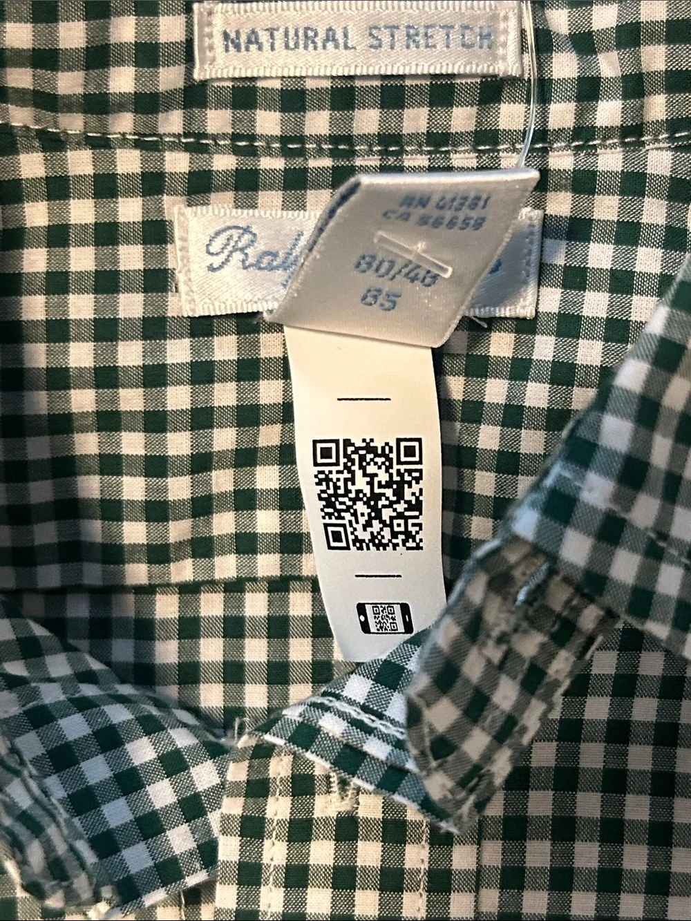 Polo by Ralph Lauren Green Gingham Button-Front Baby Bodysuit 50%OFF SEND OFFER